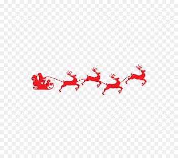 Reindeer Santa Claus Sled Clip art - santa sleigh 