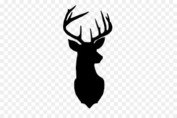 Reindeer Silhouette Stencil Clip art - Deer Head PNG Photos 