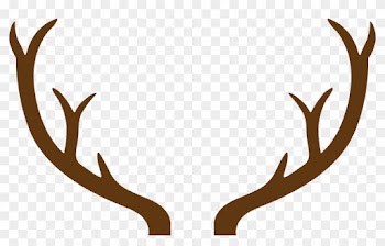 Reindeer Silhouette Template Download Reindeer Silhouette - Deer Antler Png