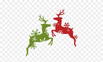 Reindeer Snowflake Flourish Set Svg Scrapbook Cut File - Free Cut Files For Cricut Christmas