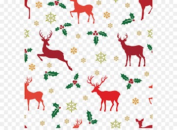 Reindeer Snowflake vector background 