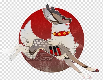 Reindeer Vicarris raffle closed, brown and white deer illustration transparent background PNG clipart