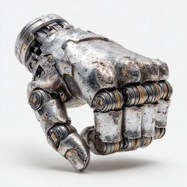 Reinforced Titanium Cybernetic Fist for Melee Combat Reinforced Titanium Cybernetic Fist for Melee Combat