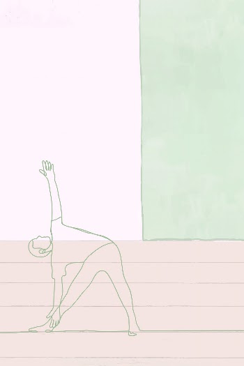 Relaxation background, person exercising line | Free Vector - rawpixel