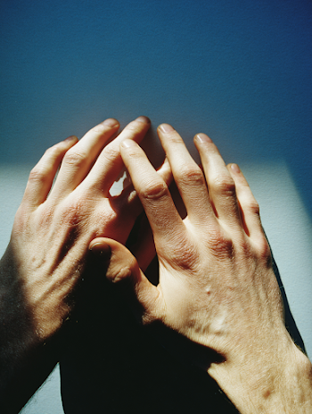 Relaxed Hands in Backlight