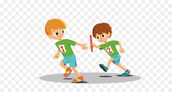 Relay race Stock photography Clip art - Boys relay race 