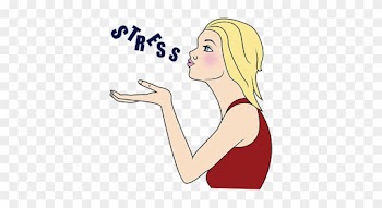 Relief Is - Stress Free Girl Cartoon