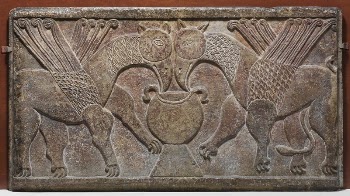 Relief Panel with Two Griffins | Free Photo - rawpixel