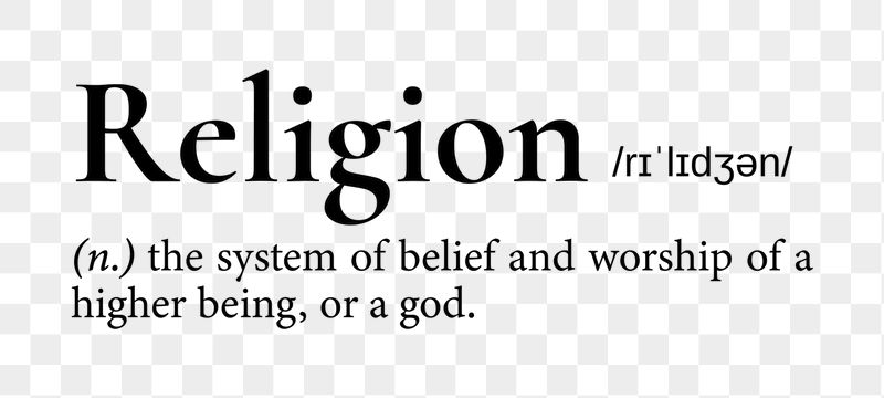 Religion png dictionary word sticker, | Free PNG - rawpixel