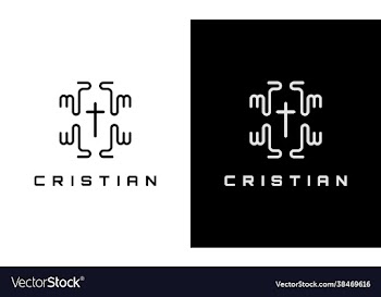 religious christian cross with hand icon