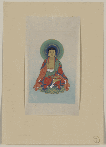 [Religious figure, possibly Buddha, sitting | Free Photo - rawpixel