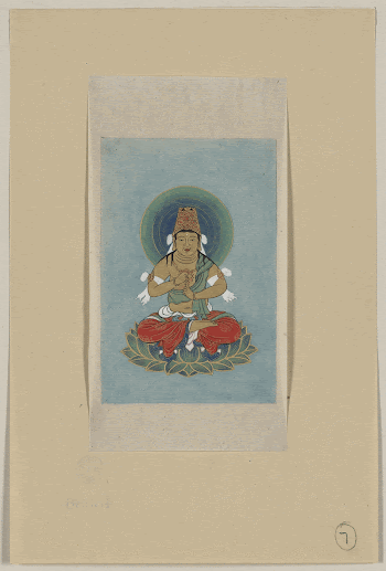 [Religious figure sitting on a lotus, | Free Photo - rawpixel
