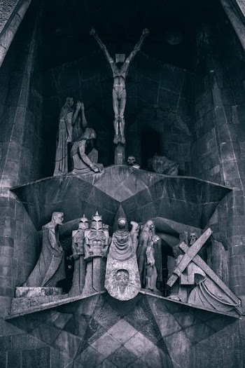 religious statue in building