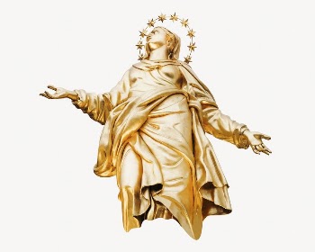 Religious statue, isolated on white | Free Photo - rawpixel