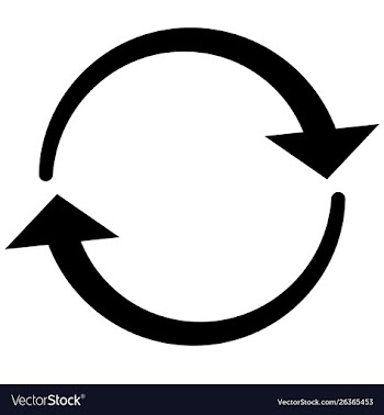 Reload arrow icon vector image