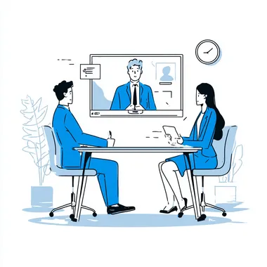 Remote Meeting Illustration in Ghibli Style Remote Meeting Illustration in Ghibli Style