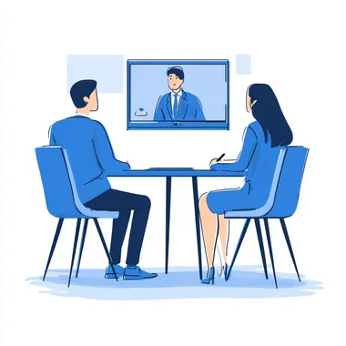 Remote Meeting Illustration in Ghibli Style Remote Meeting Illustration in Ghibli Style
