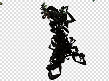 Render, black abstract illustration transparent background PNG clipart