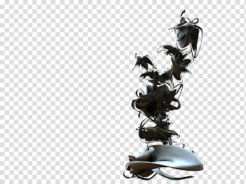 Render, black smoke illustration transparent background PNG clipart