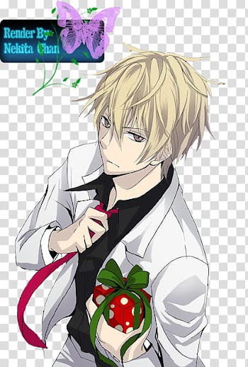 Render Christmas, male anime character illustration transparent background PNG clipart