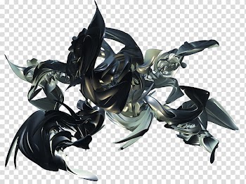 Render, gray and black waves abstract illustration transparent background PNG clipart