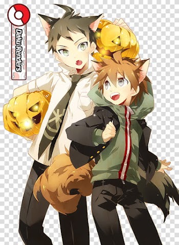 Render Hinata And Naegi Danganronpa transparent background PNG clipart