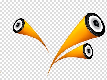 Render Jover Design, three orange abstract illustration transparent background PNG clipart