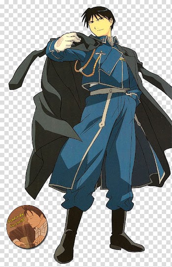 Render Roy Mustang, animated black haired man transparent background PNG clipart