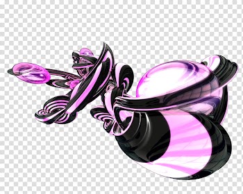 Render  Updated, purple and black abstract painting transparent background PNG clipart