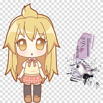Renders Anime Chibi, female anime character standing art transparent background PNG clipart