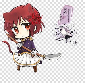 Renders Anime Chibi, female anime character wearing dress with sphere illustration transparent background PNG clipart