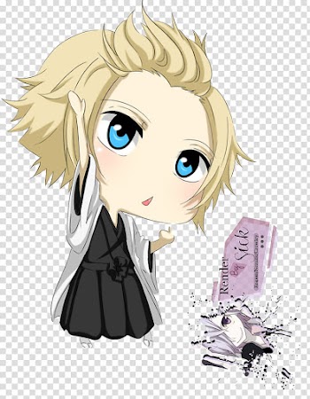 Renders Anime Chibi, male anime in white robe transparent background PNG clipart