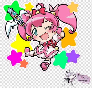 Renders Anime Chibi, pink haired female animated character illustration transparent background PNG clipart