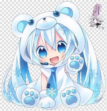 Renders Anime Chibi, woman bear illustration transparent background PNG clipart