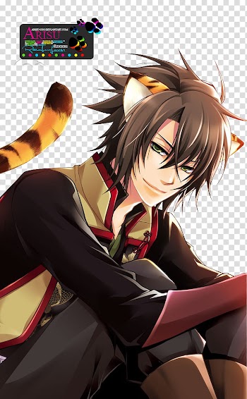 Renders N, male anime character illustration transparent background PNG clipart