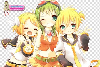 Renders VOCALOID, animated transparent background PNG clipart