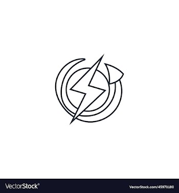 renewable energy creative icon from recycling