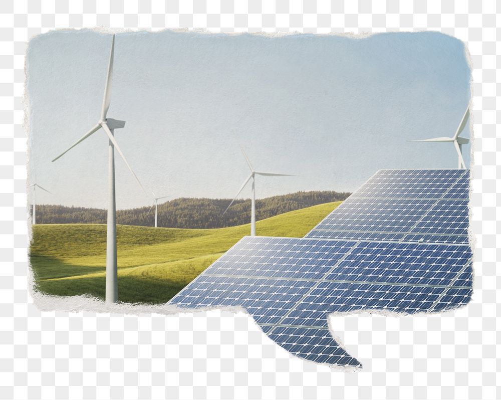 Renewable energy png paper speech | Free PNG - rawpixel