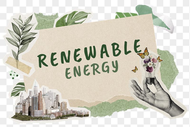 Renewable energy png word sticker | Free PNG - rawpixel