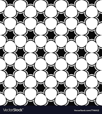 Repeat monochrome star pattern vector image