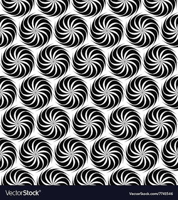 Repeat monochrome swirl pattern vector image