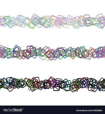 Repeatable abstract square pattern paragraph rule vector image