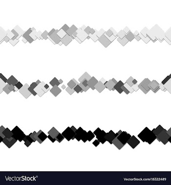 Repeatable abstract square pattern text rule line vector image
