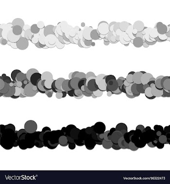 Repeatable chaotic dot pattern page dividing line vector image