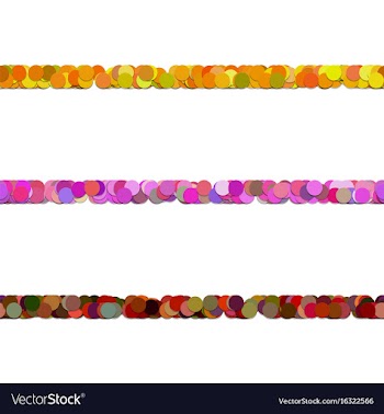 Repeatable circle pattern text dividing line vector image