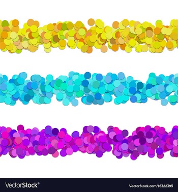 Repeatable dot pattern page divider line design vector image