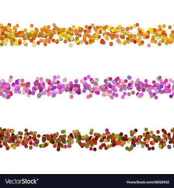 Repeatable dot pattern page divider line design vector image
