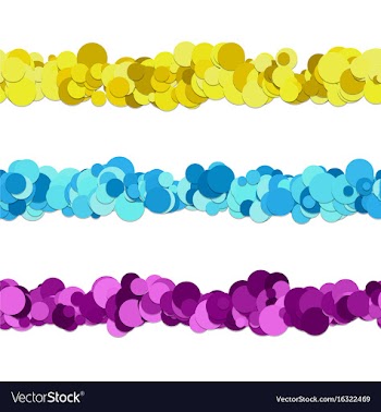 Repeatable dot pattern page separator line design vector image