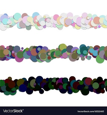 Repeatable dot pattern paragraph divider line vector image