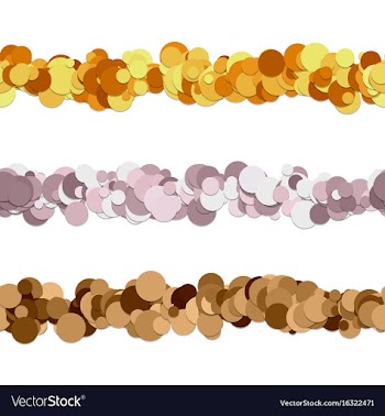 Repeatable random dot pattern page dividing line vector image